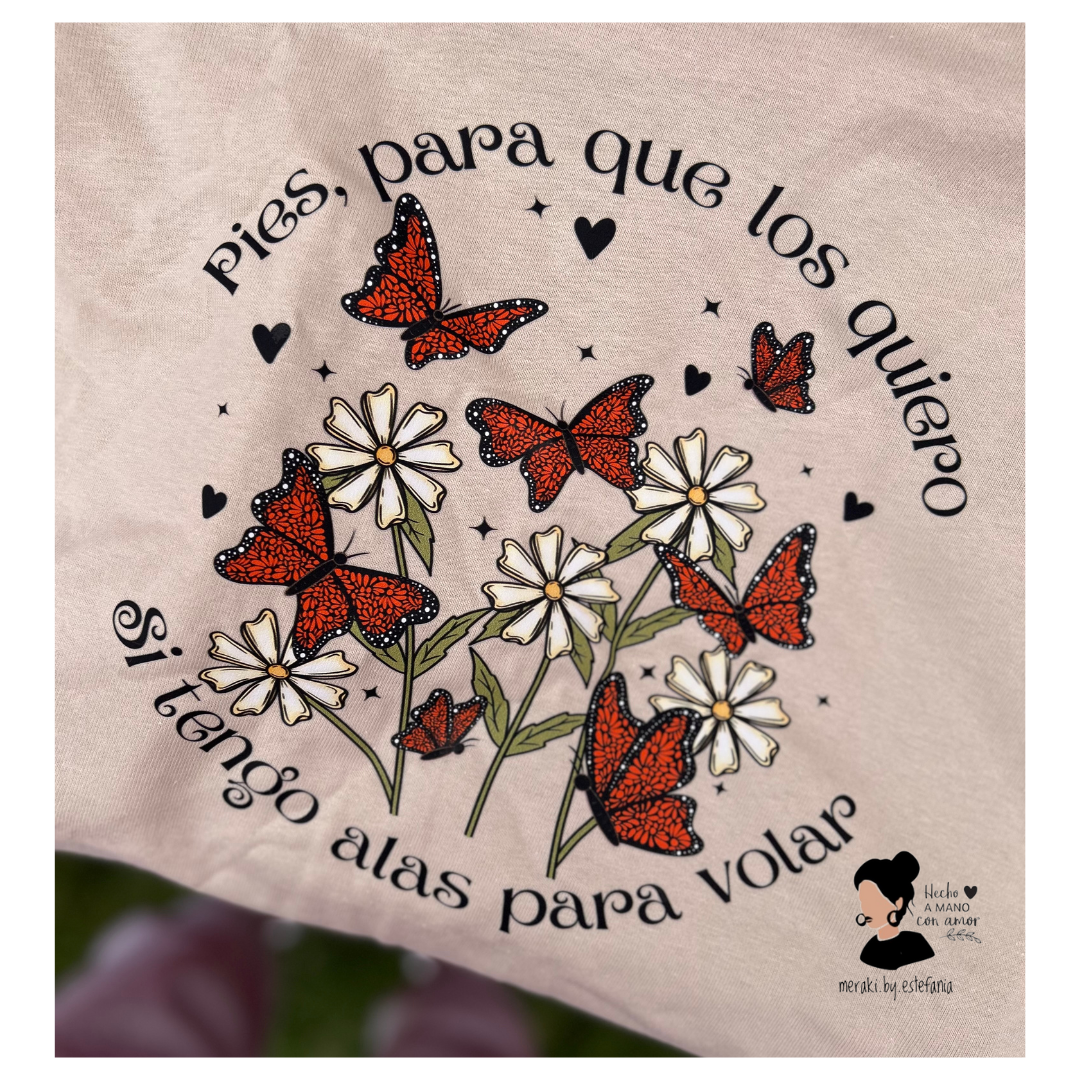 PIES PARA QUE LOS QUIERO SI TENGO ALAS PARA VOLAR TOTE BAG