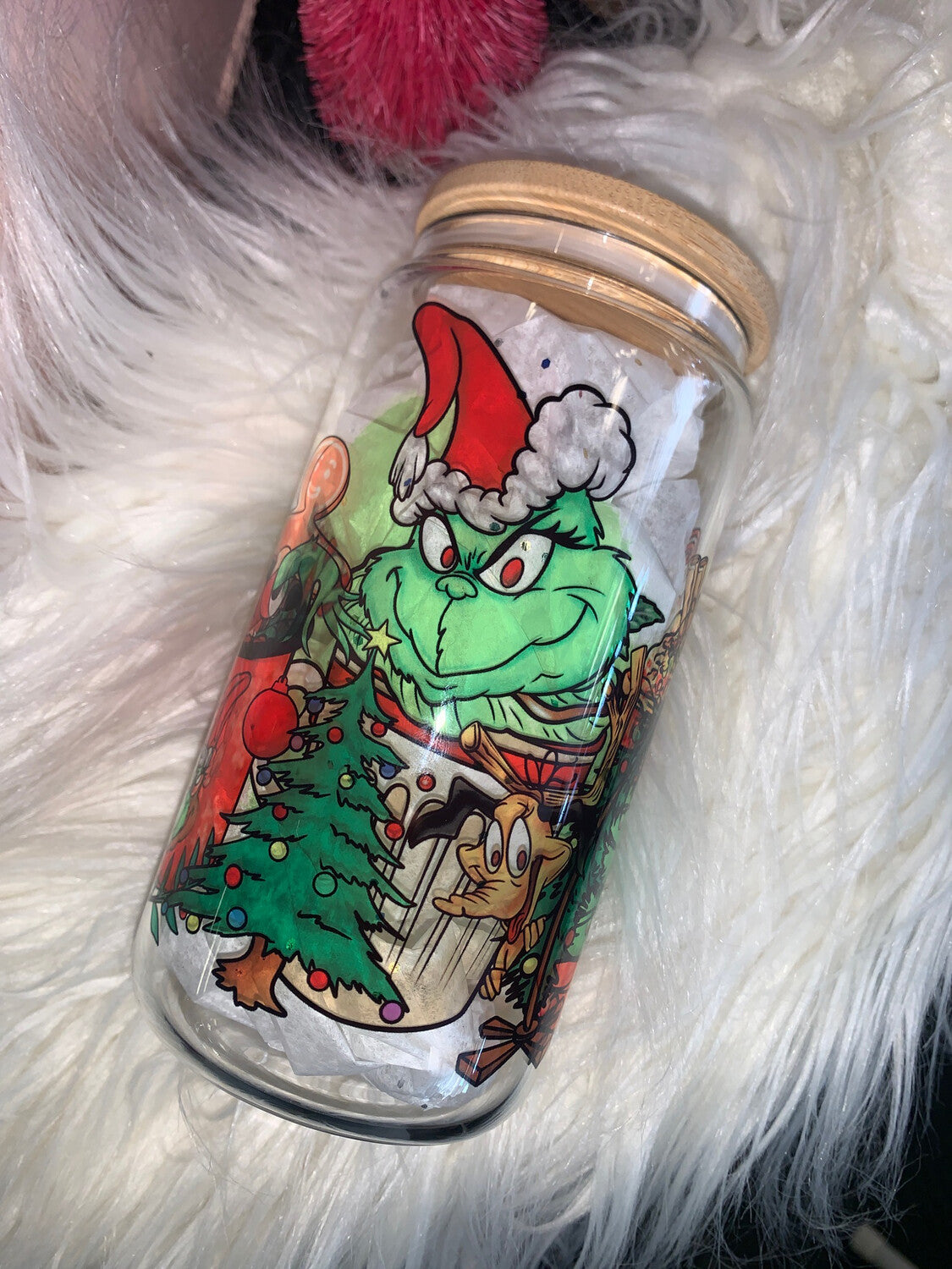 Christmas Grinchh 16 oz Libbey