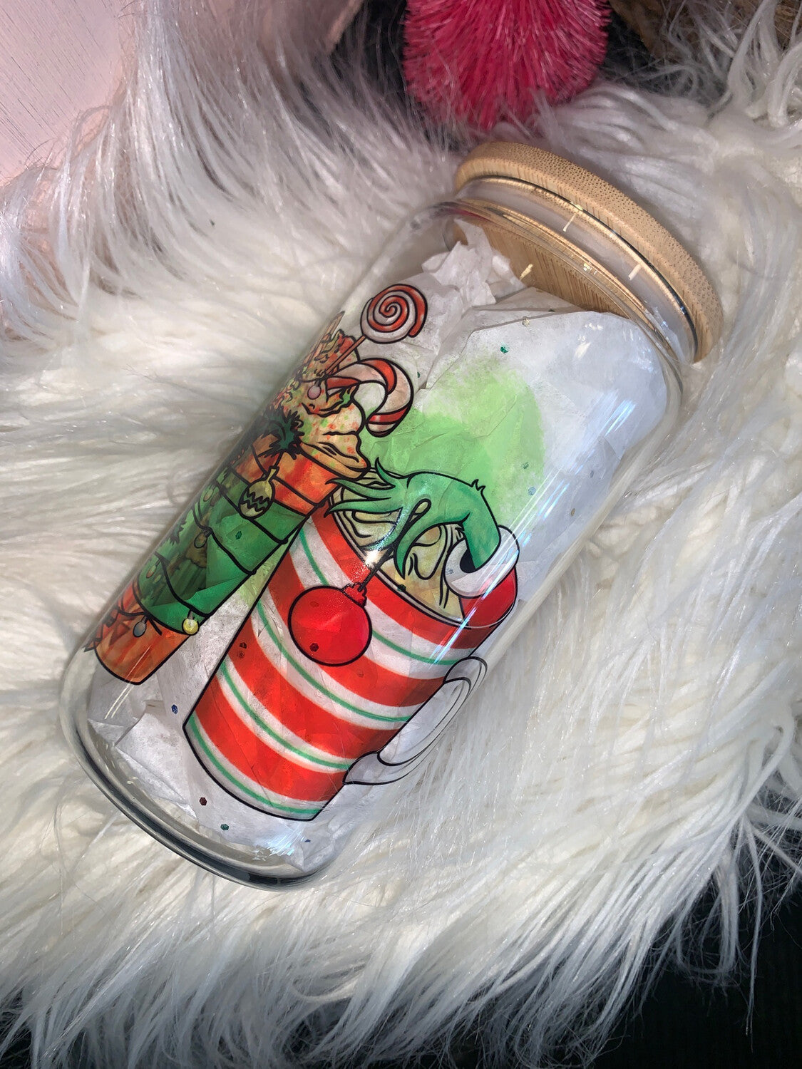 Christmas Grinchh 16 oz Libbey