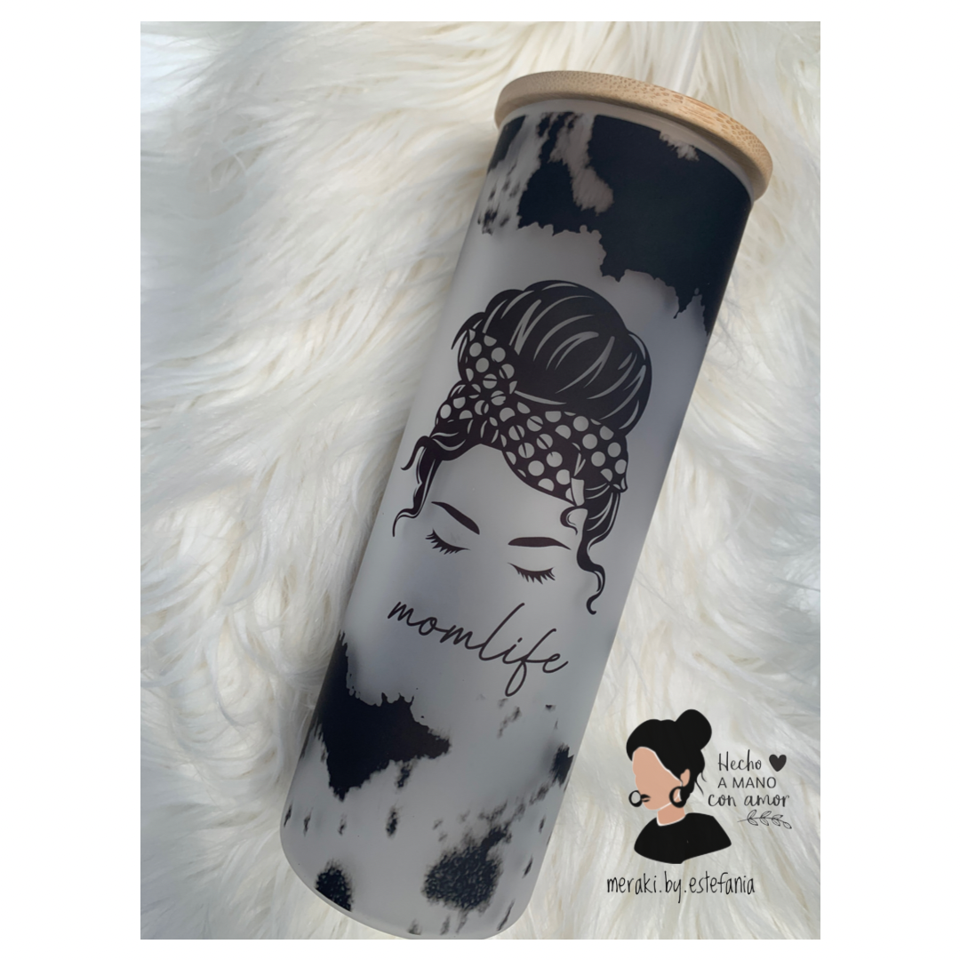 Mama Frosted 25 oz. Bamboo Tumbler