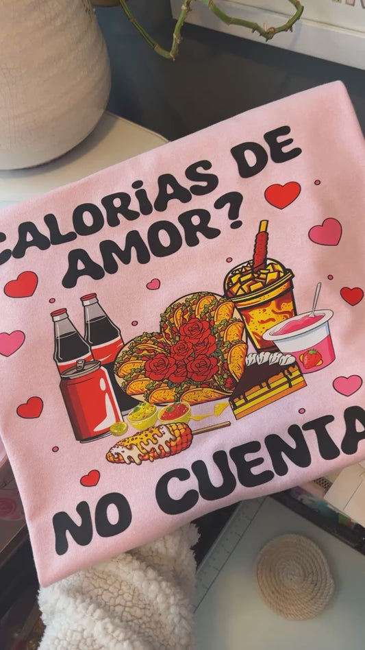 Calorias De Amor No Cuentan Crewneck Sweater & T-shirts